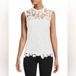 Nanette Lepore lace top women's M